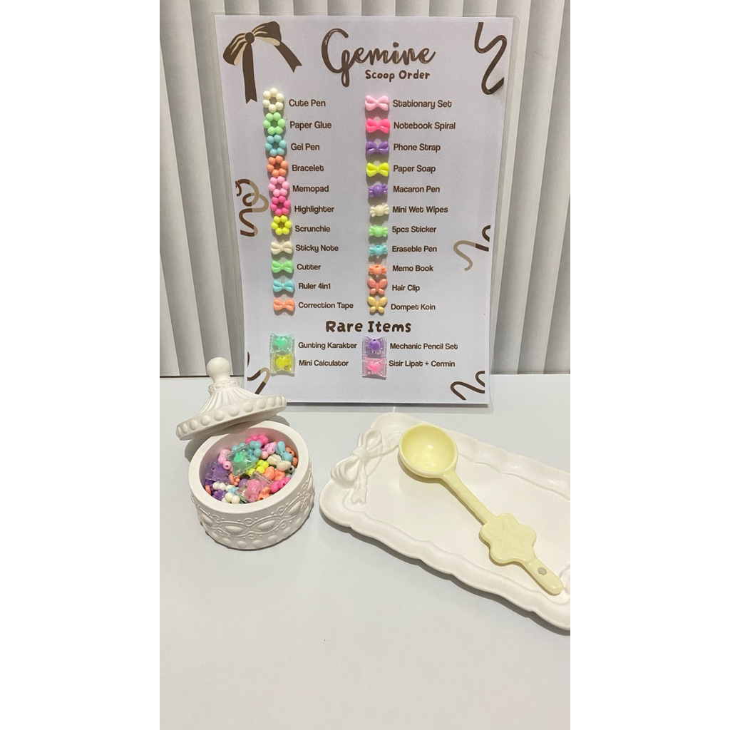 

GEMINE - Stationery Scoop Order