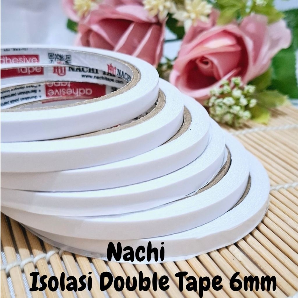 

Double Tape Putih Kuat /Double Tape 6mm / Lakban Dua Sisi / Selotip Perekat Serbaguna
