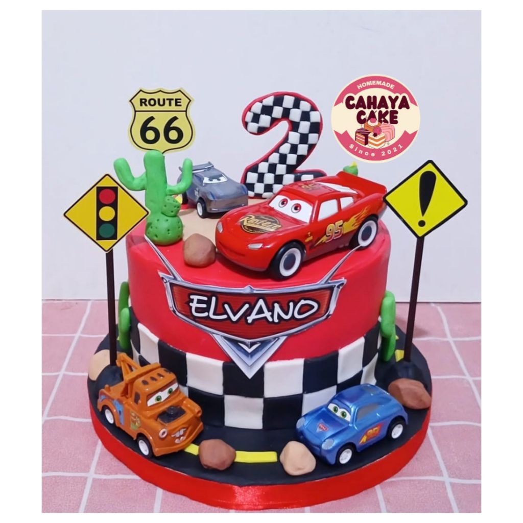 

Cars Cake Custom / Kue Ulang Tahun Cars / McQueen Cake