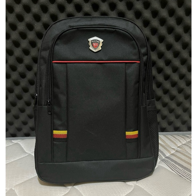 Tas Sekolah Anak SD SMP Ransel Polo Warna Hitam - Cocok Pria & Wanita