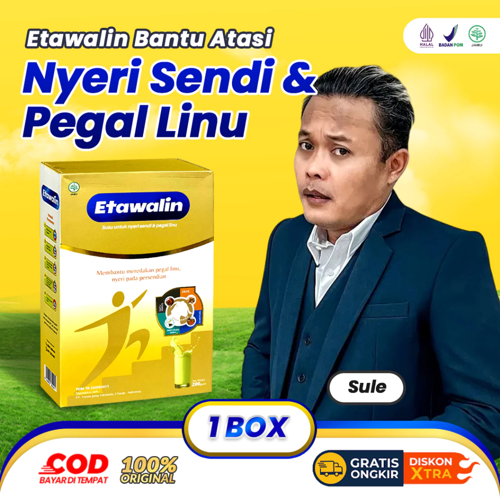 

Diskon!!ETAWALIN - Atasi Nyeri Tulang & Sendi Pada Tubuh, Atasi Asam Urat & Rematik 1 Box