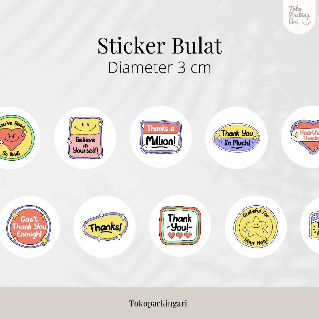 

Sticker Bulat MURAH 3 CM | Sticker Bulat Floral | Sticker Packing | Sticker Murah | Sticker Envelope | Stiker Murah 3 cm