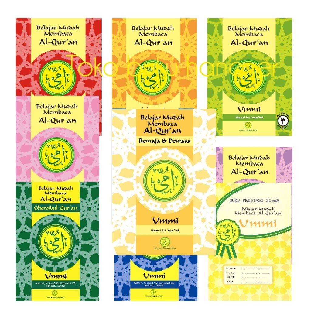 buku ummi 1-6 pra tk tajwid ghoroibul dan dewasa