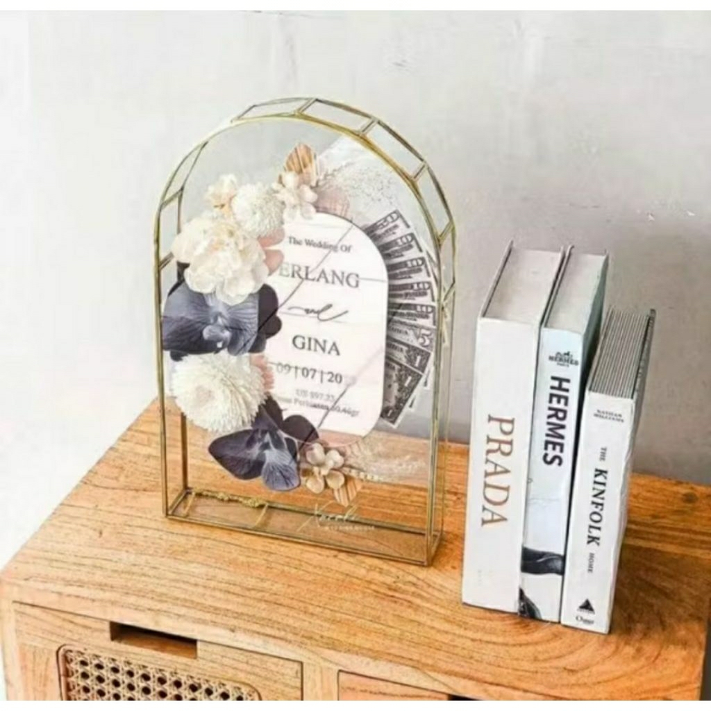 FRAME DOME BINGKAI KOTAK MAHAR. KOTAK SESERAHAN. KOTAK PAJANGAN. DOME KACA