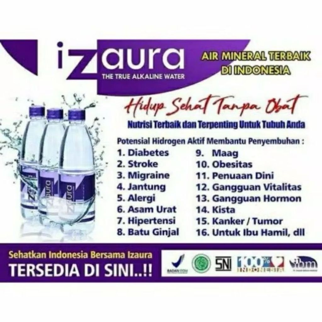 

Izaura Minuman Kesehatan 1 Botol Murah