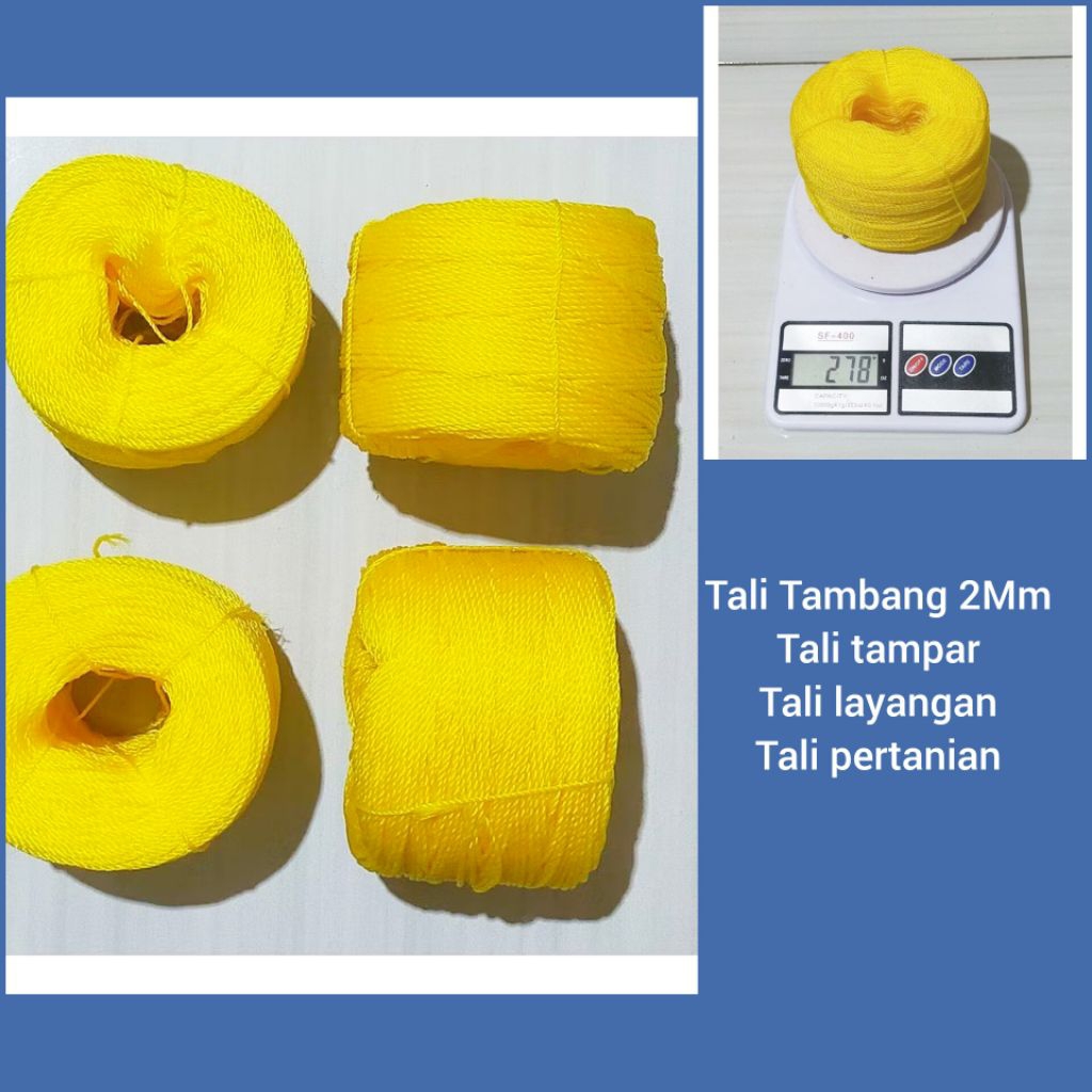 

1 Roll Tali Tambang 2mm - Tali Tampar, Tali Layangan / Tali Pertanian