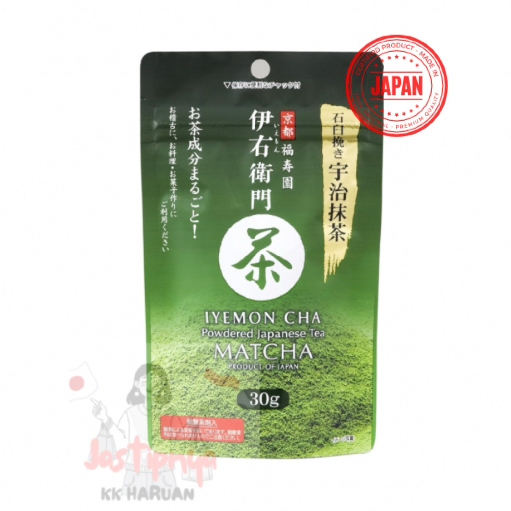 

Iyemon Cha Matcha Jepang 30g – Premium Japan Matcha Powder