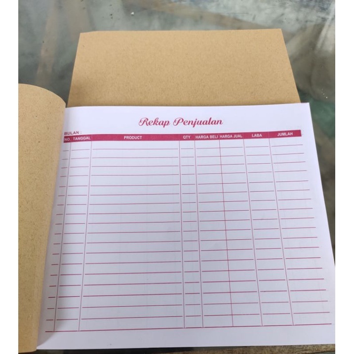 

BUKU REKAP PENJUALAN MINI/BUKU REKAP PENJUALAN MURAH 1/4 Folio