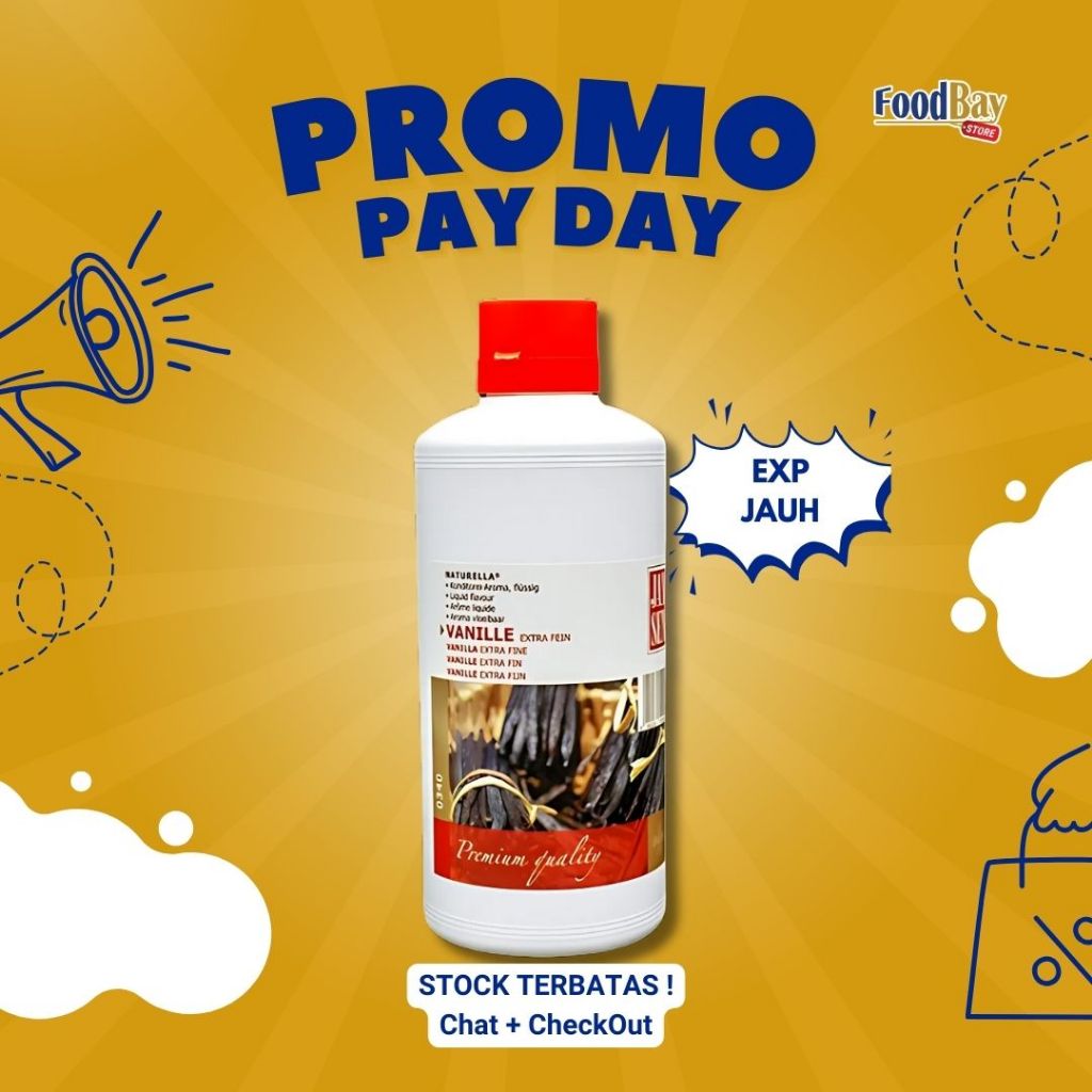 

JANSEN Flavour Vanilla Extra Fine 0344 H 1 Kg / Perisa rasa Vanila 1kg