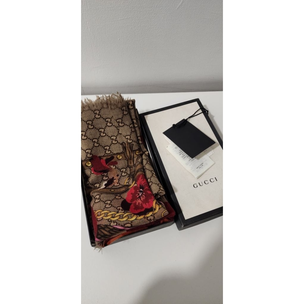 Gucci scarf gg floral