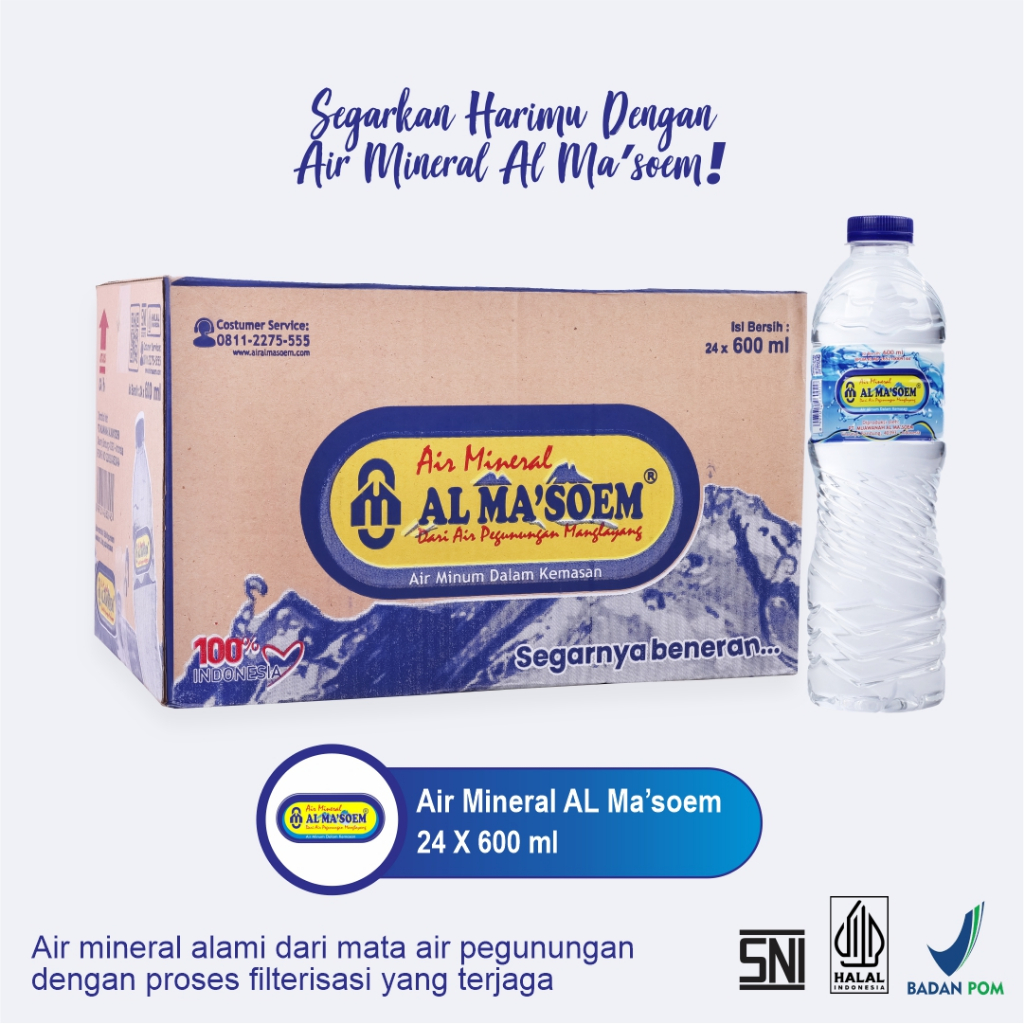 

Air Mineral Al Ma'soem 600 ml Classic