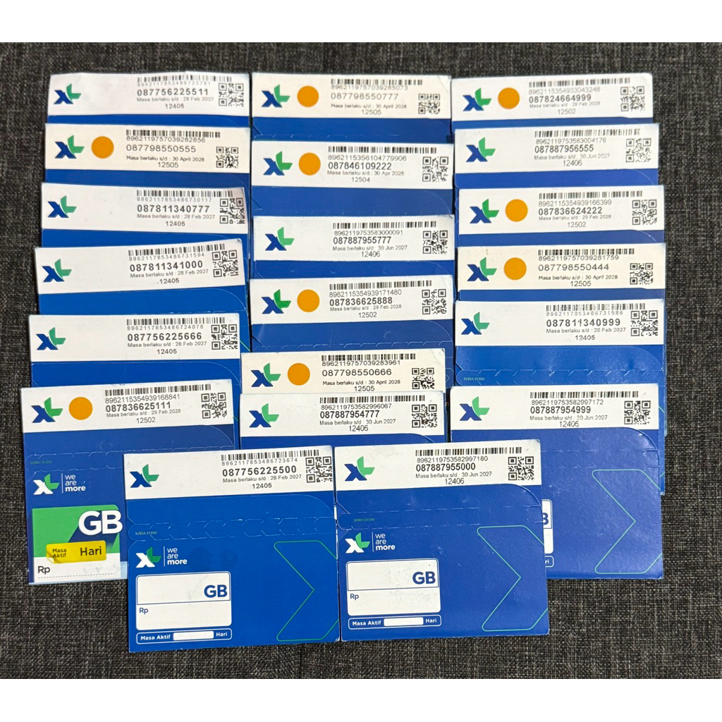 Kartu Perdana XL nomor cantik segel bisa pilih nomor