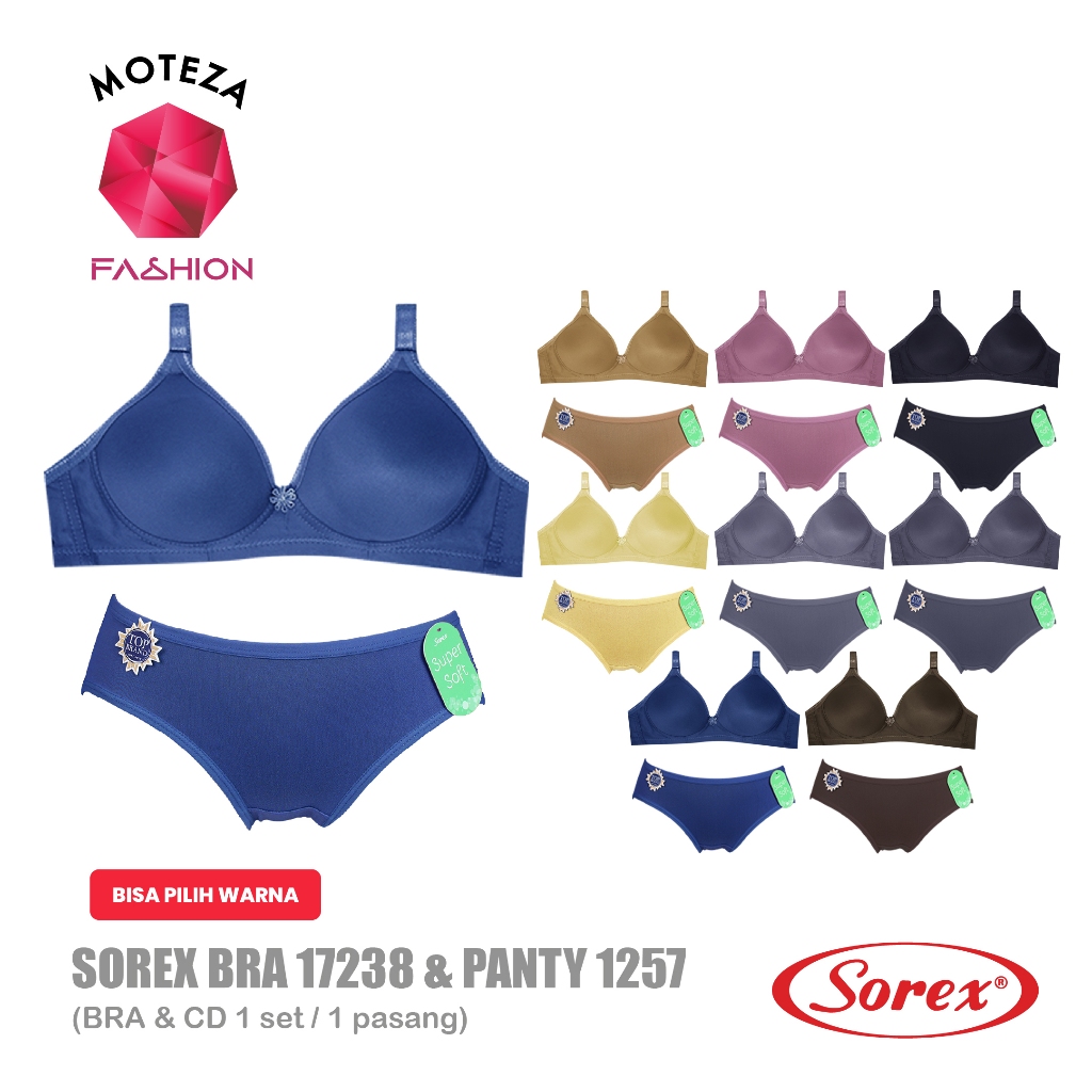 Sorex Bra CD 1 Set Wanita - BH 17238 & Celana Dalam CD 1257