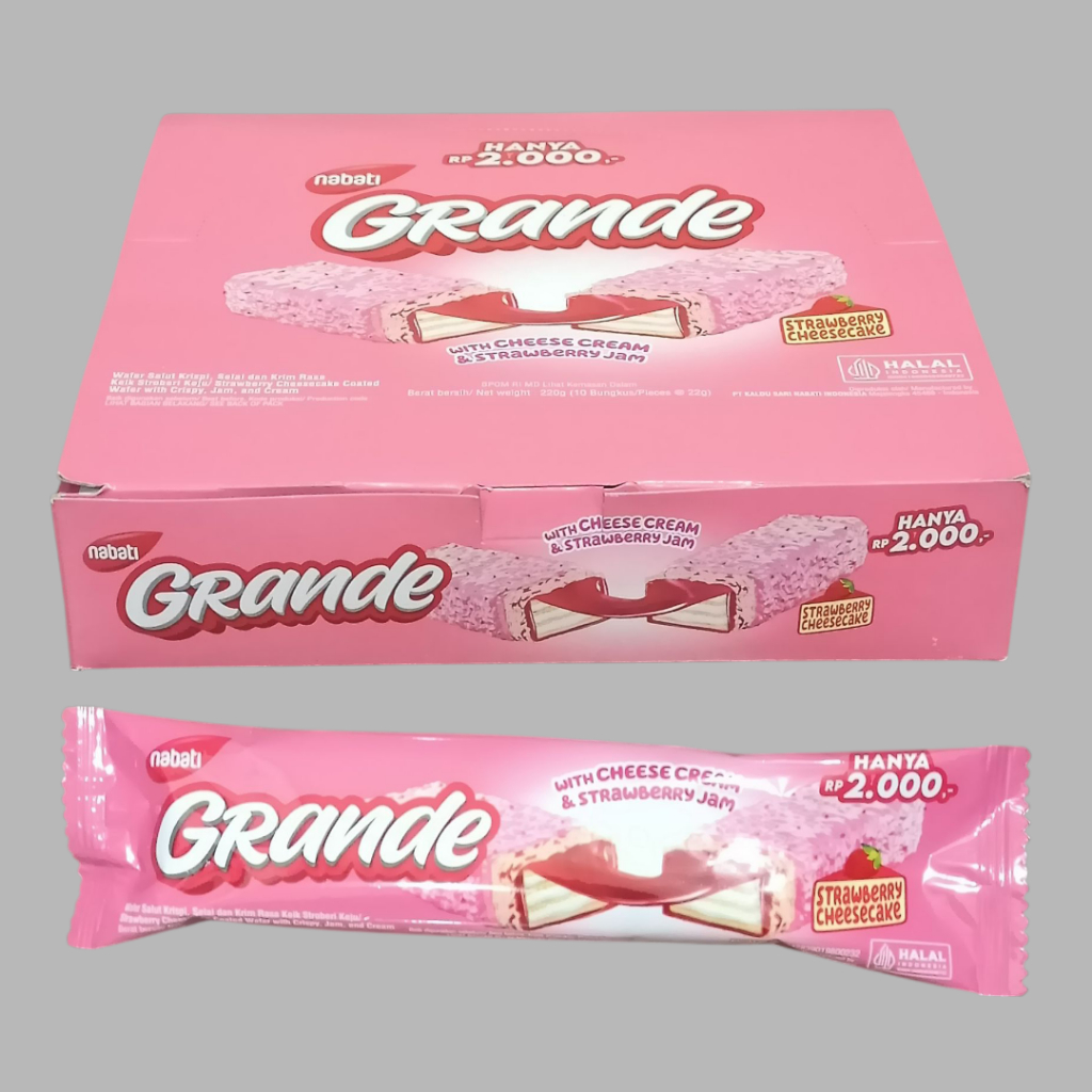 

NABATI GRANDE Strawberry Cheese Cake 200 gr [10 pcs/box]