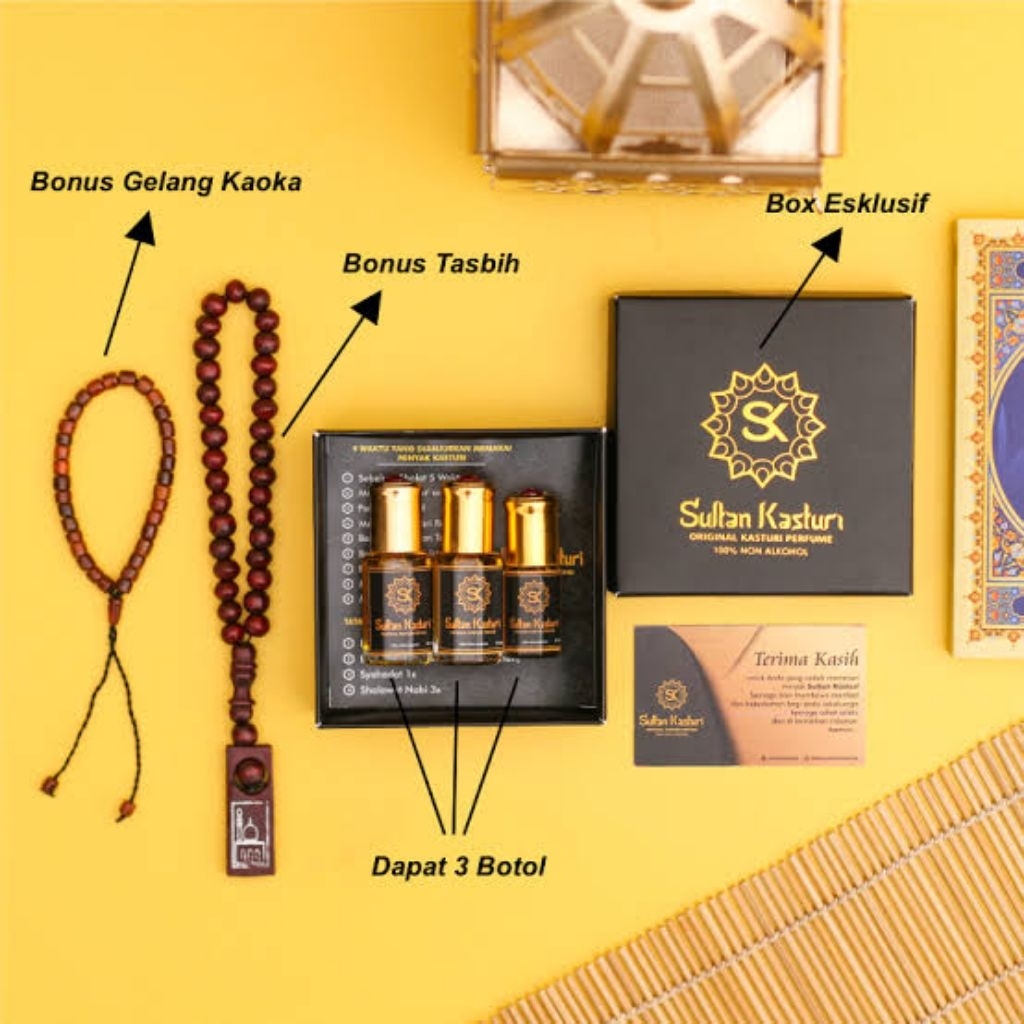 Minyak Wangi Sultan Kasturi Original Bisa COD Kasturi Minyak Wangi