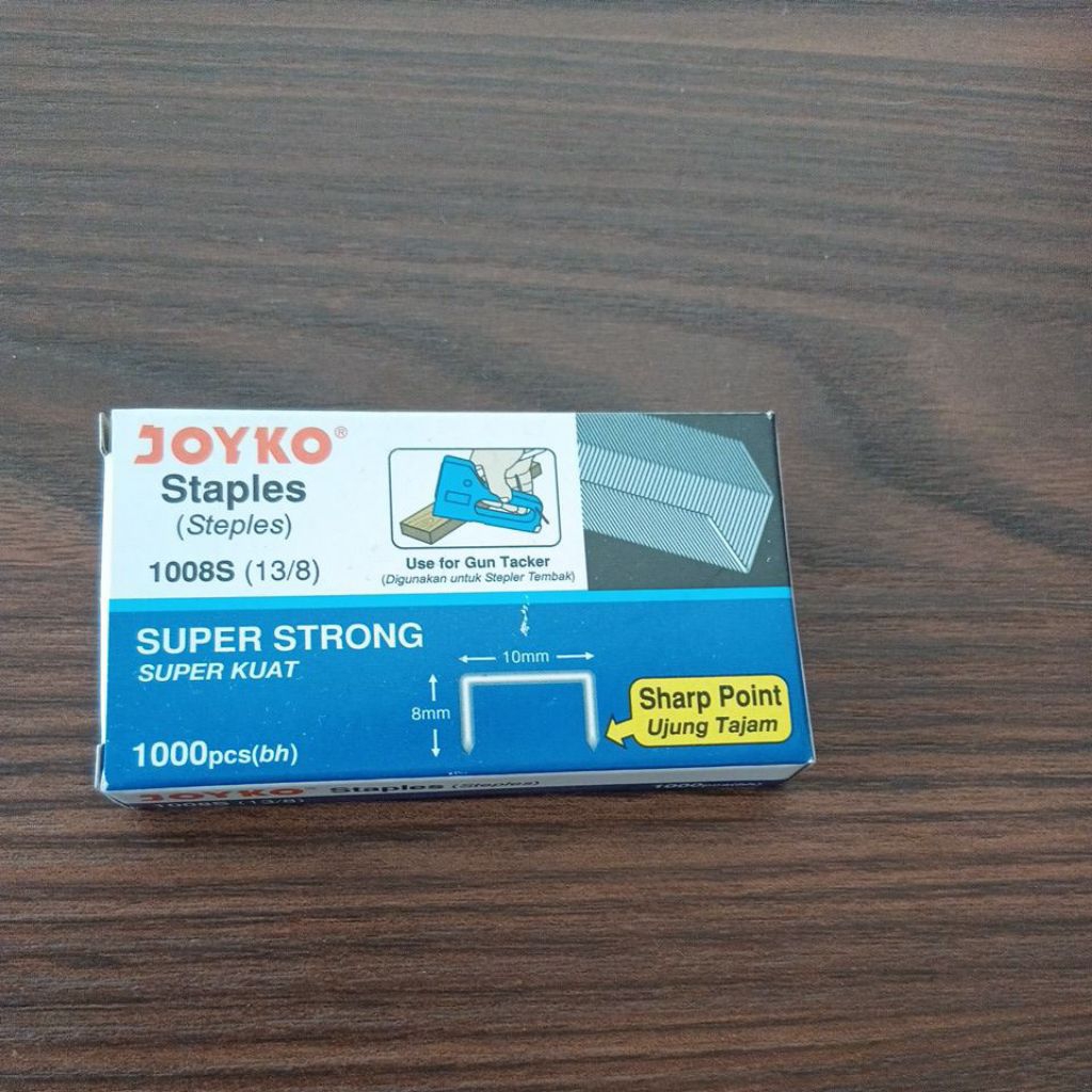 

joyko isi staples 1008s(13/8) 1000 pcs(bh)