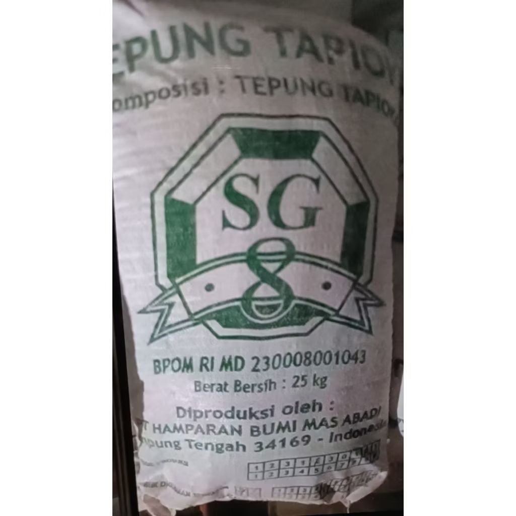 

Tepung Tapioka SG-8 25kg Kanji