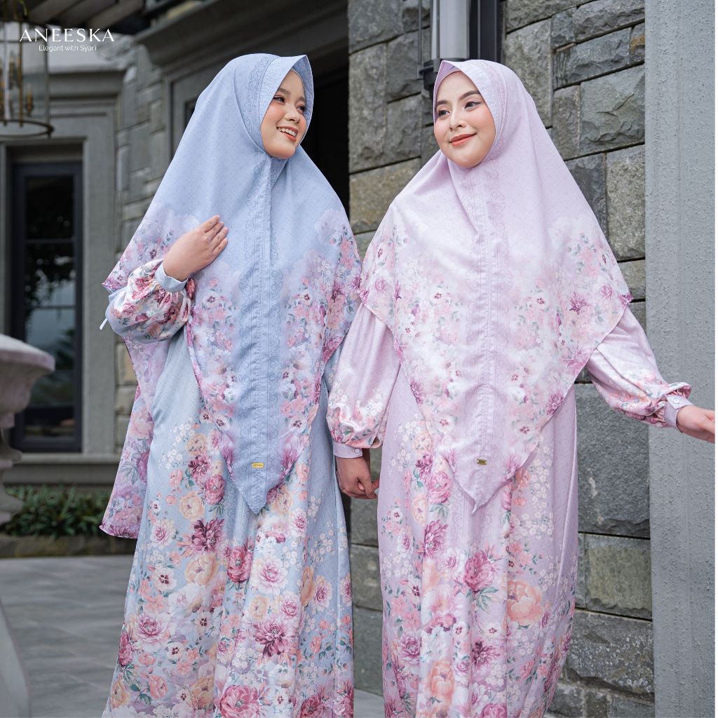 Khimar Zayda Aneeska | Premium Kerudung Syar'i Ibu | Sarimbit