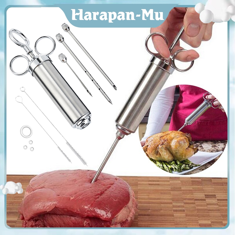 1Set Suntik Injector Dapur Masak Bumbu Daging / Alat Suntik Bumbu Daging Ayam