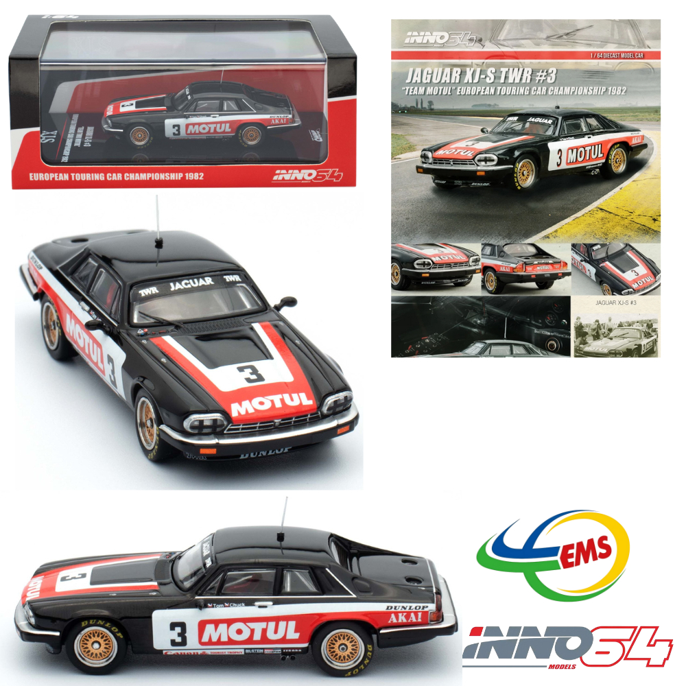 IN64-XJS-TWR3  - INNO 1/64 Die-Cast JAGUAR XJ-S TWR #3 "TEAM MOTUL" European Tooling Car Championshi