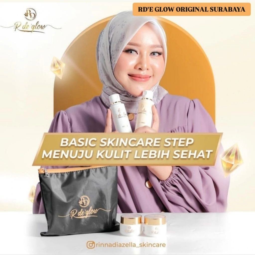 RDe'GLOW by RINNA DIAZELLA,RDE GLOW SKINCARE BY RINNA DIAZELLA/CREAM RDE GLOW /BEKAS JERAWAT/FLEK BA