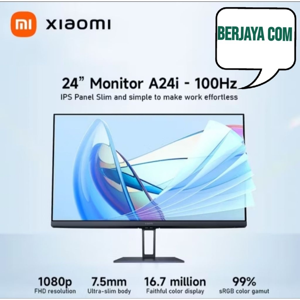 Monitor Led Xiaomi A24i 24" inch Ips Fhd 100hz - Led Komputer Xiao Mi - Monitor Cctv