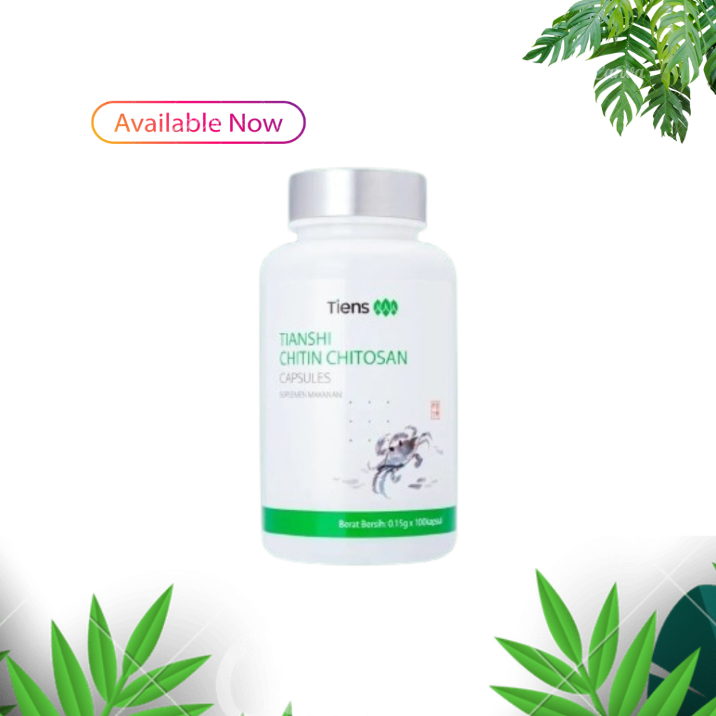 TIENS - Pelangsing Badan Chitin Chitosan 100 Capsule  / Menurunkan Berat Badan Dan Membakar Lemak