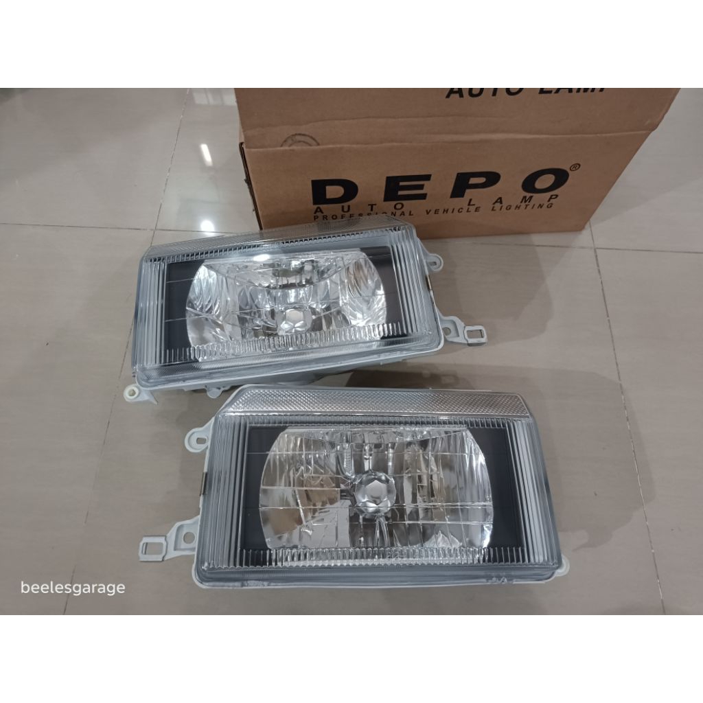 Headlamp Kristal Kijang Super/Grand Black Smoke
