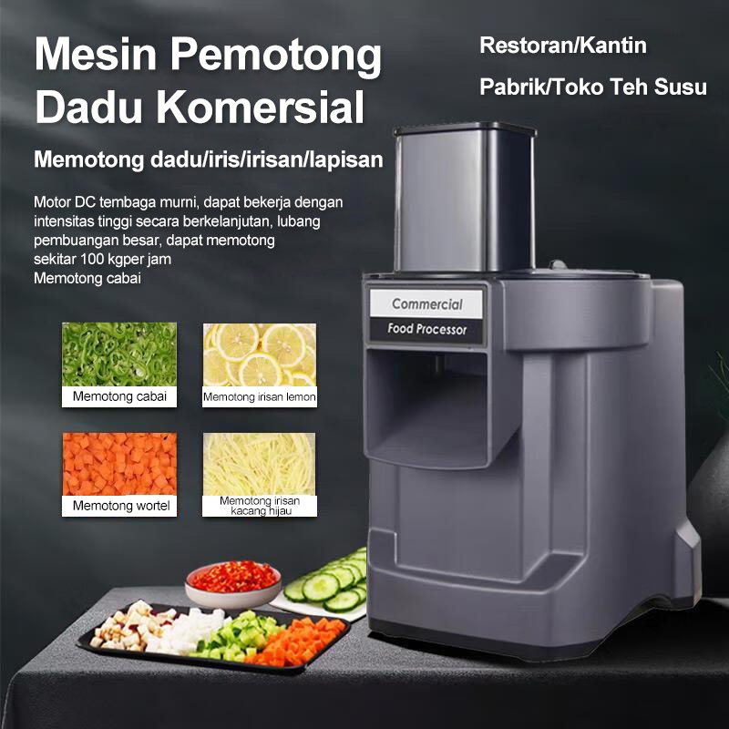 BIG PROMO Mesin Potong Sayur Elektrik /Multifungsi Kentang Dadu /Mustofa Wortel Iris Bawang