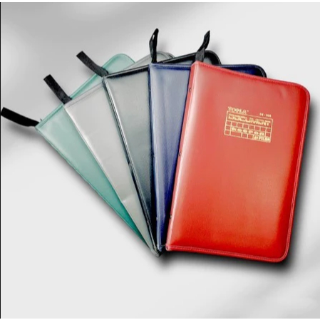 Map Dokumen Kulit F4 + Plastik | Map Rapor Ijazah Sertifikat Kartu Keluarga – 20/40/60 Lembar