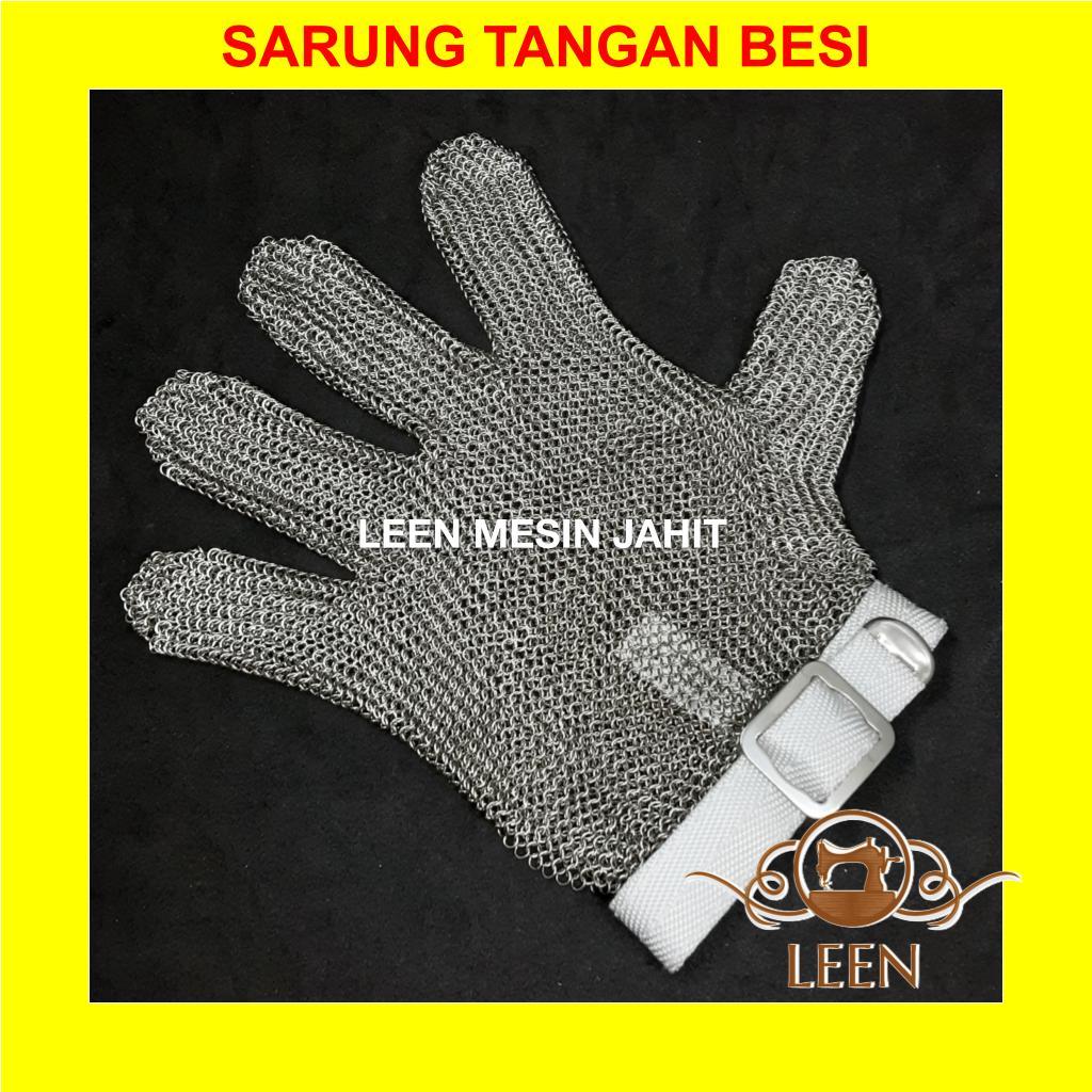 Sarung Tangan Besi / Sarung Tangan Baja / Sarung Tangan Metal / Sarung Tangan Rantai 5 JARI Berkeley