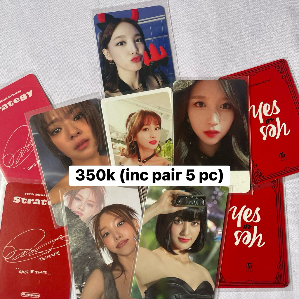 nayeon devil photocard bundle twice official album twicecoaster lane 1 tcl jeongyeon momo jihyo mina