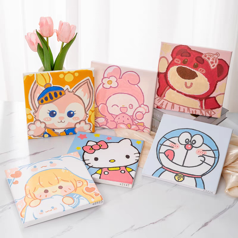 

Donmi Paint By Number Kit 20x20cm Lukisan Kanvas DIY Digital Painting Kit