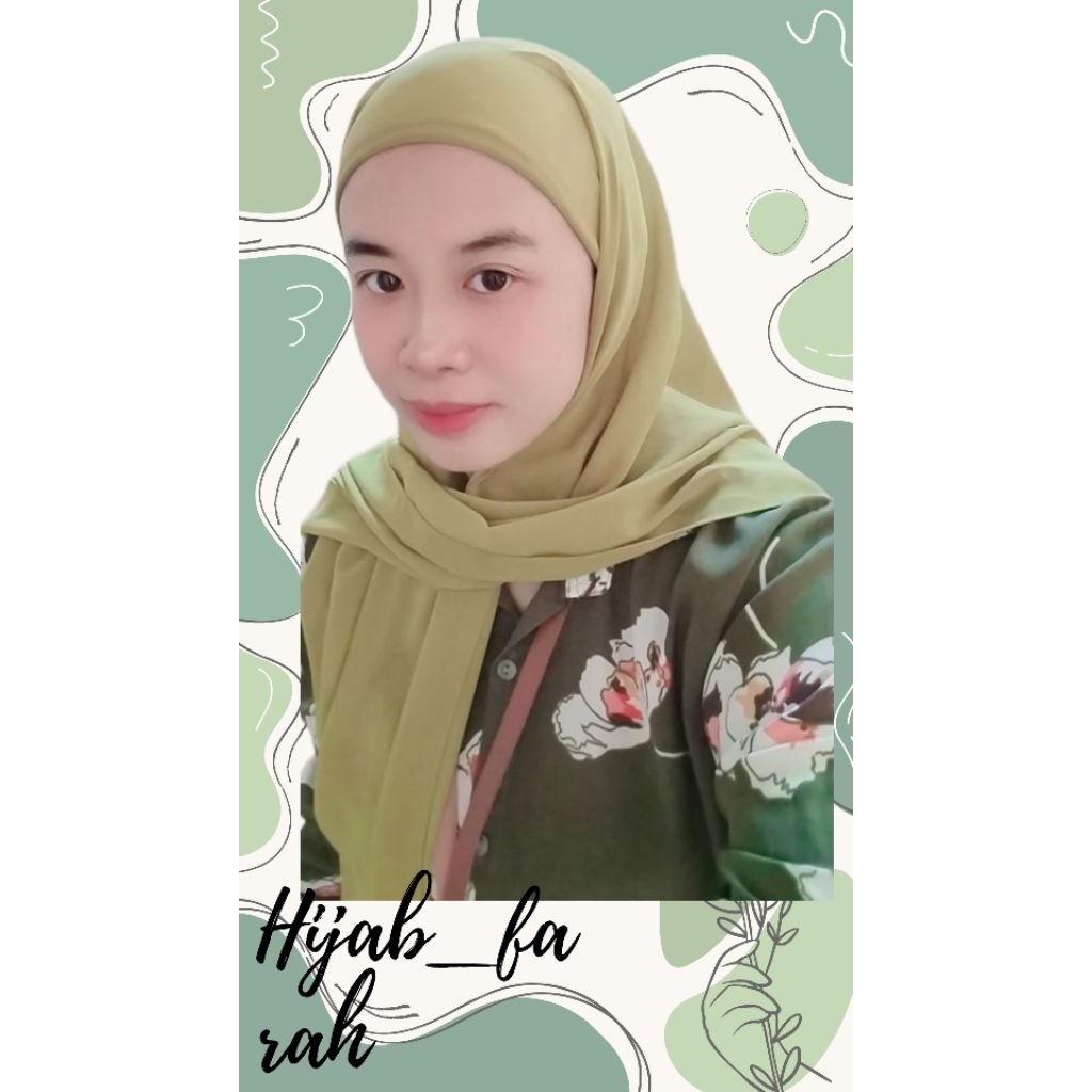 Hijab instan segitiga warna hijau