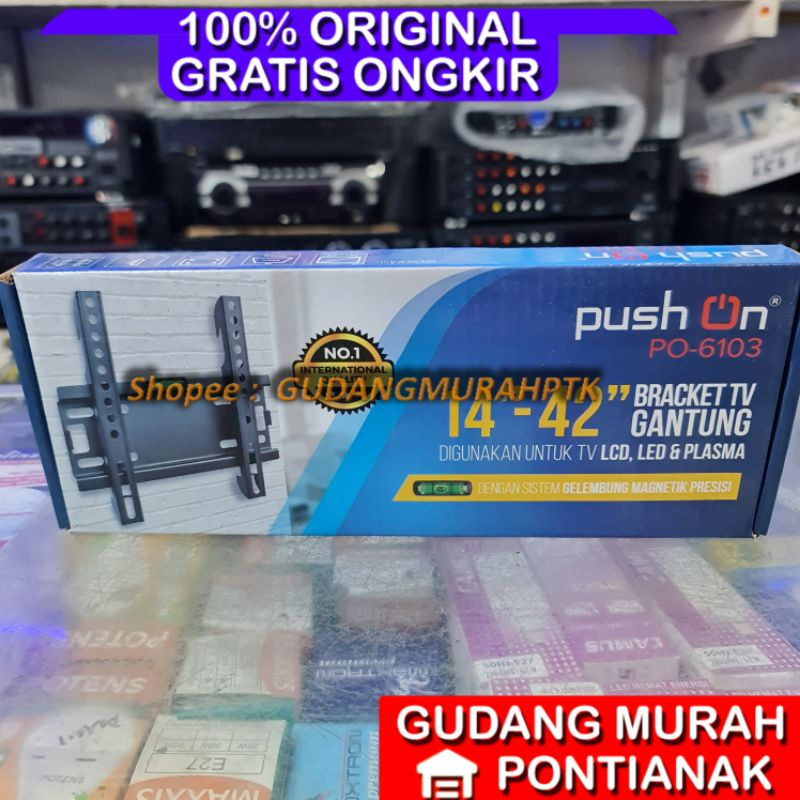 bracket tv 14" - 42" / breket tv 14in sampai 42in