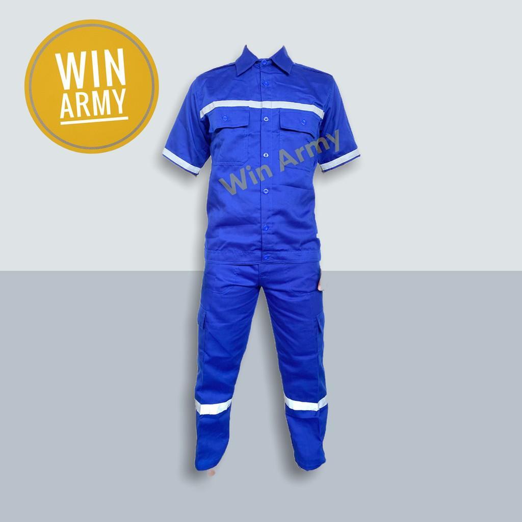 Wearpack Setelan Lengan Pendek - Setelan Keja Proyek