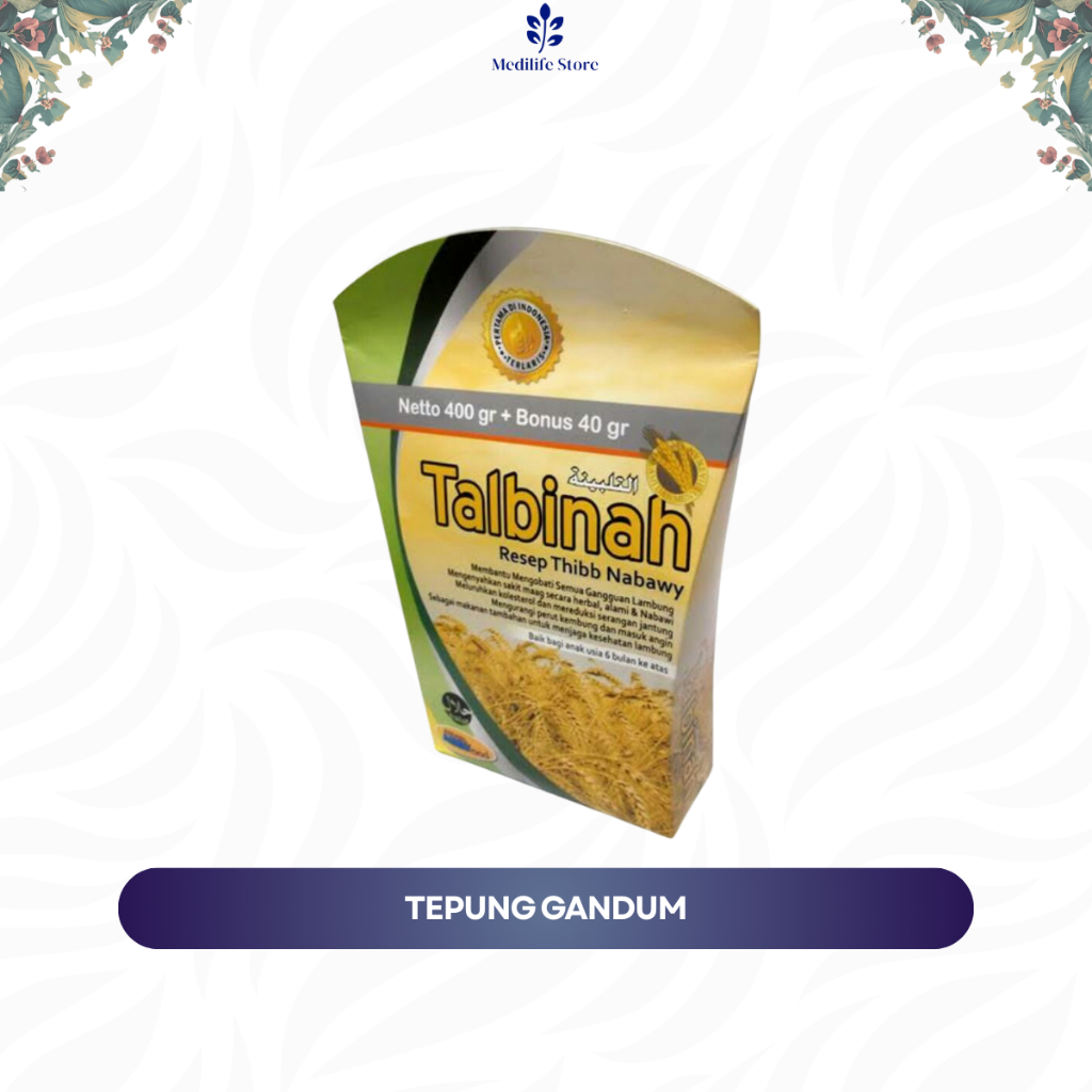 

(STOK READY) TALBINAH HERBAL - bubur tepung gandum untuk gangguan lambung | sehat ala sunnah | original 100%