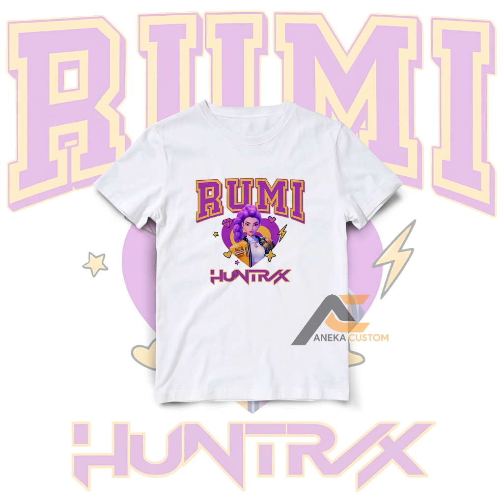 BAJU ANAK KARAKTER RUMI K-POP DEMON HUNTER / KAOS ANAK KPOP DEMON HUNTER