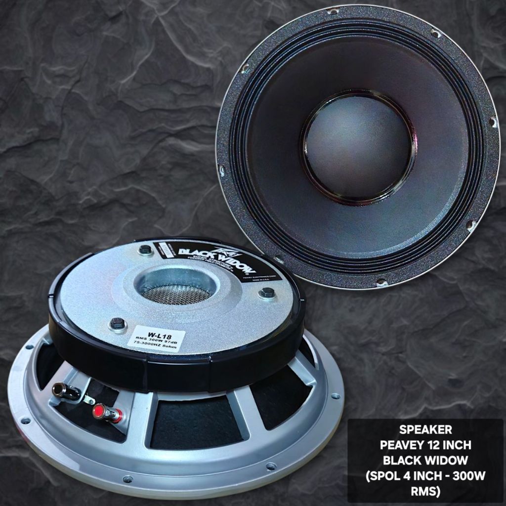Speaker Peavey 12 inch Black Widow / Spk Komponen Peavey 12" BW MidLow Original