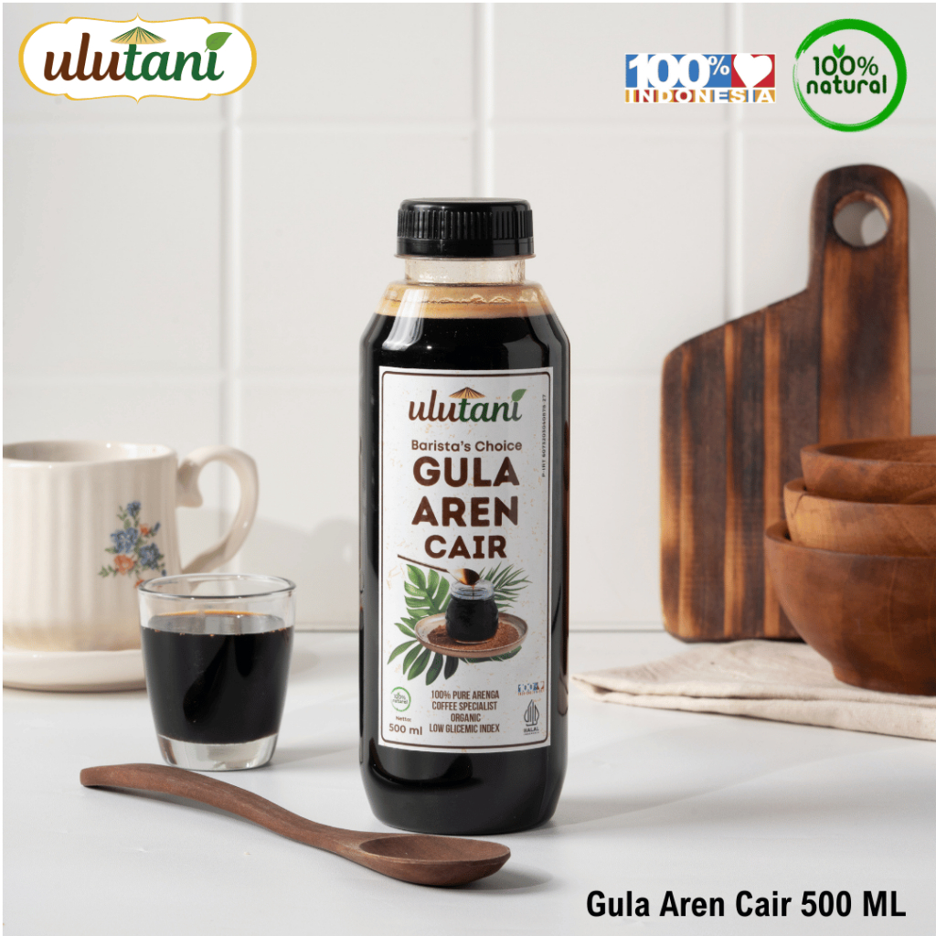 

Gula Aren Cair Spesialis Kopi Murni Organik Export Quality Ulutani 500 ML