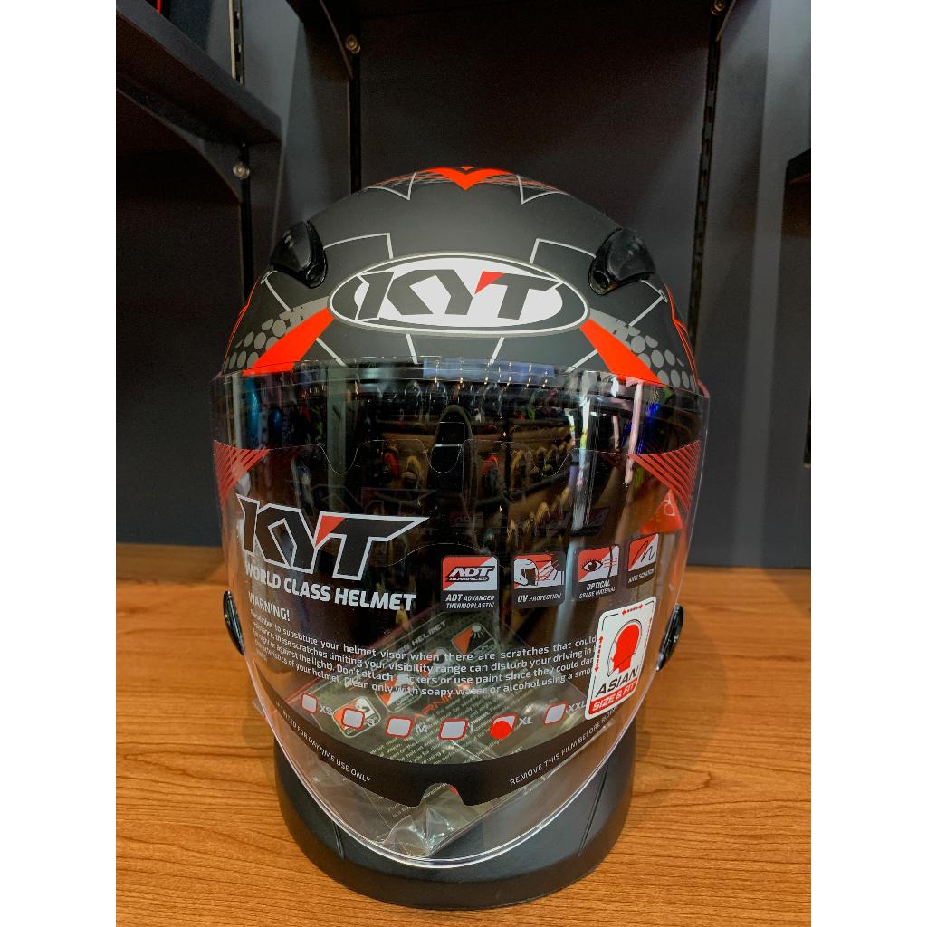 Helm Kyt Galaxy Flat R Matrix Black Red Fluo Doff /Helm Kyt