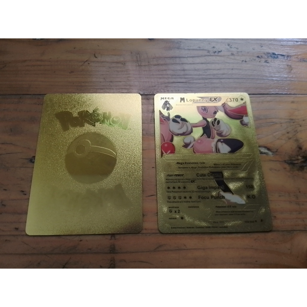 Golden card pokemon - special edition - limit edition