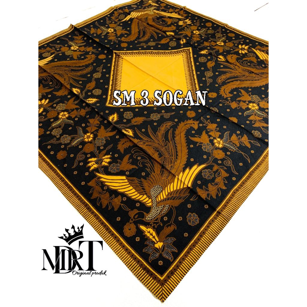 Iket kepala udeng batik segi empat semi tulis