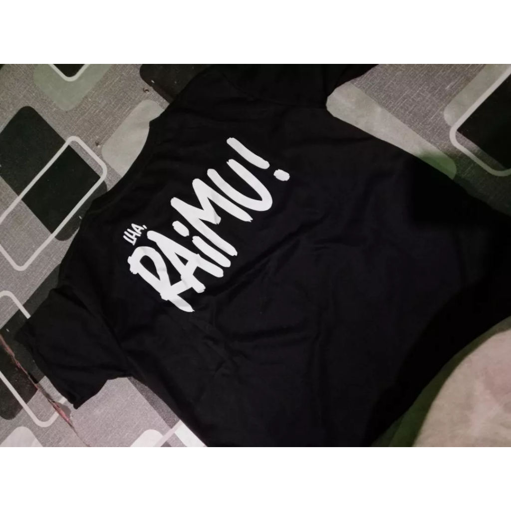 Kaos Pria Wanita Tulisan Lucu Aneh "Lha Raimu"  Unik Pria Wanita