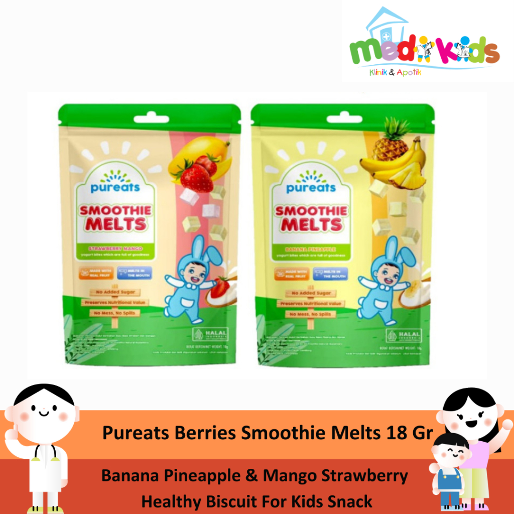 

Pureats Berries Smoothie Melts 18 GR - Snack Sehat Untuk Keluarga - Cemilan Keluarga Sehat Untuk Anak