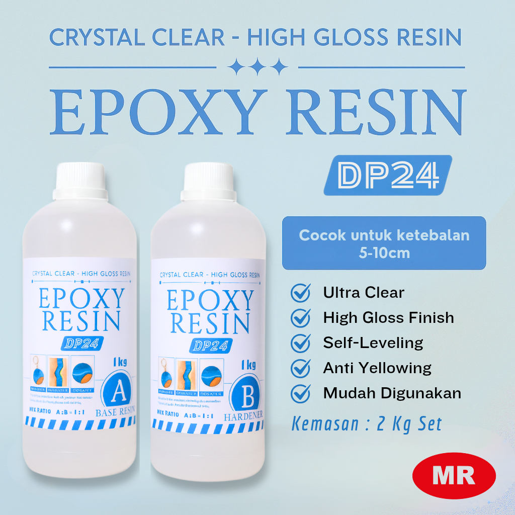 

EPOXY DEEP POUR RESIN BENING / EPOXY RESIN CLEAR CASTING / 1.5 KGSET - COCOK UNTUK MEJA EPOXY, DIY, PENUANGAN TEBAL 10CM