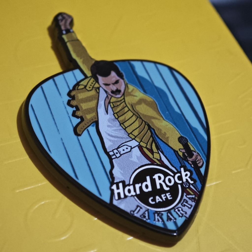 pin Hard Rock Cafe Jakarta FREDDIE MERCURY of QUEEN, official and original