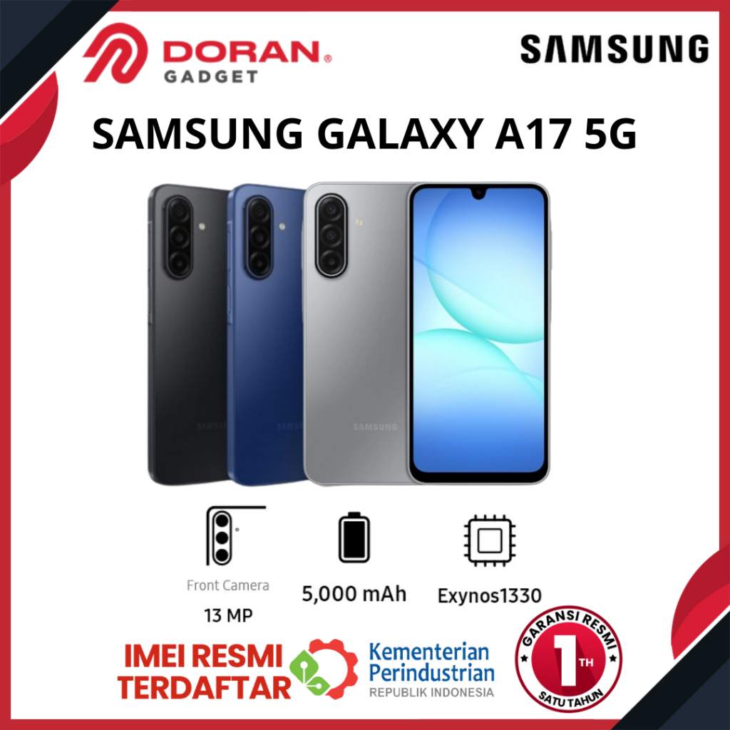 Handphone Samsung Galaxy A17 5G 8/256GB / LTE 4G 8/128GB 8/256GB - Garansi Resmi