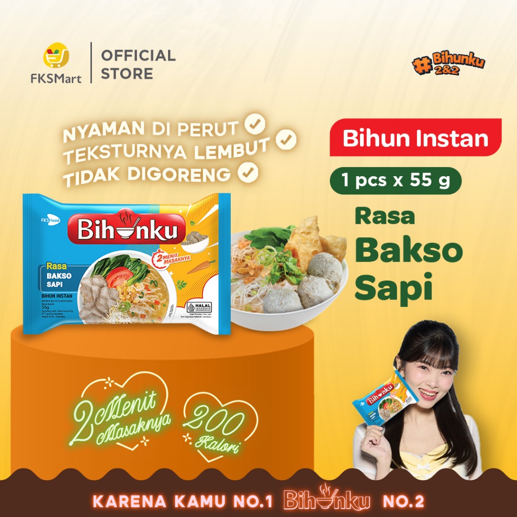 

Bihunku Bakso Sapi 55 gr