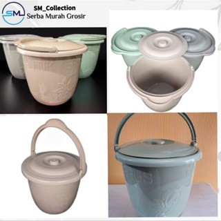 timba air/tempat air/tempat pakaian kotor/timba tutup/ember cuci/timba cantik 8gln+tutup
